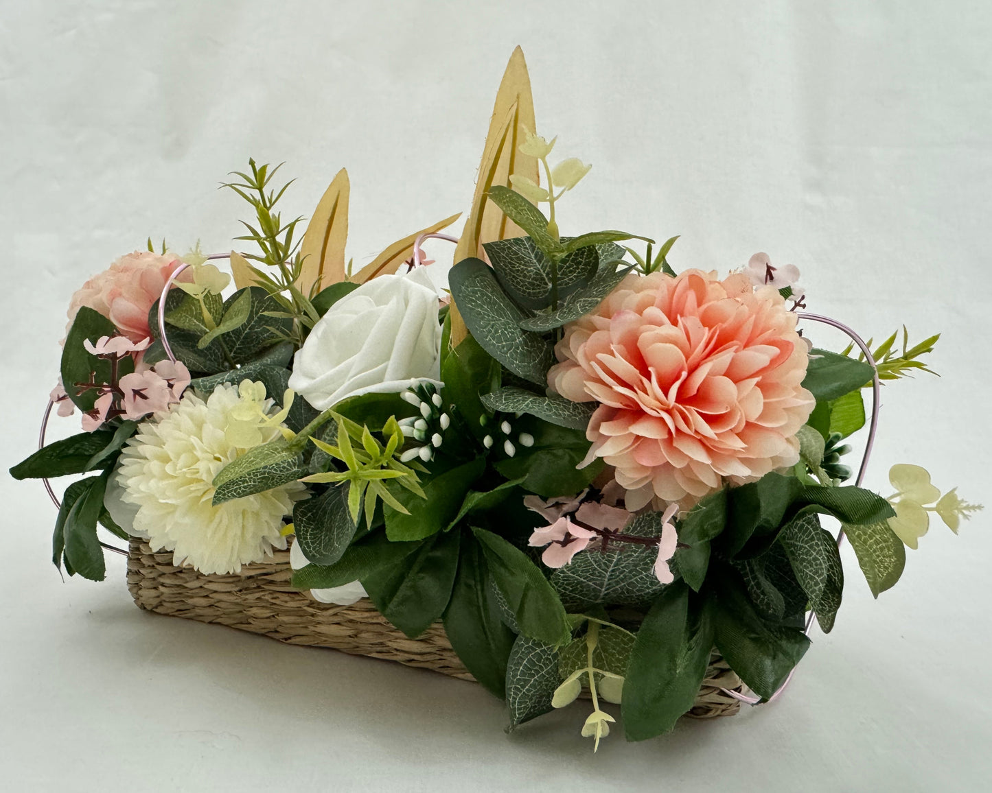 rouwbloemen in mand bestellen