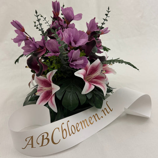 rouwstuk paars bestellen