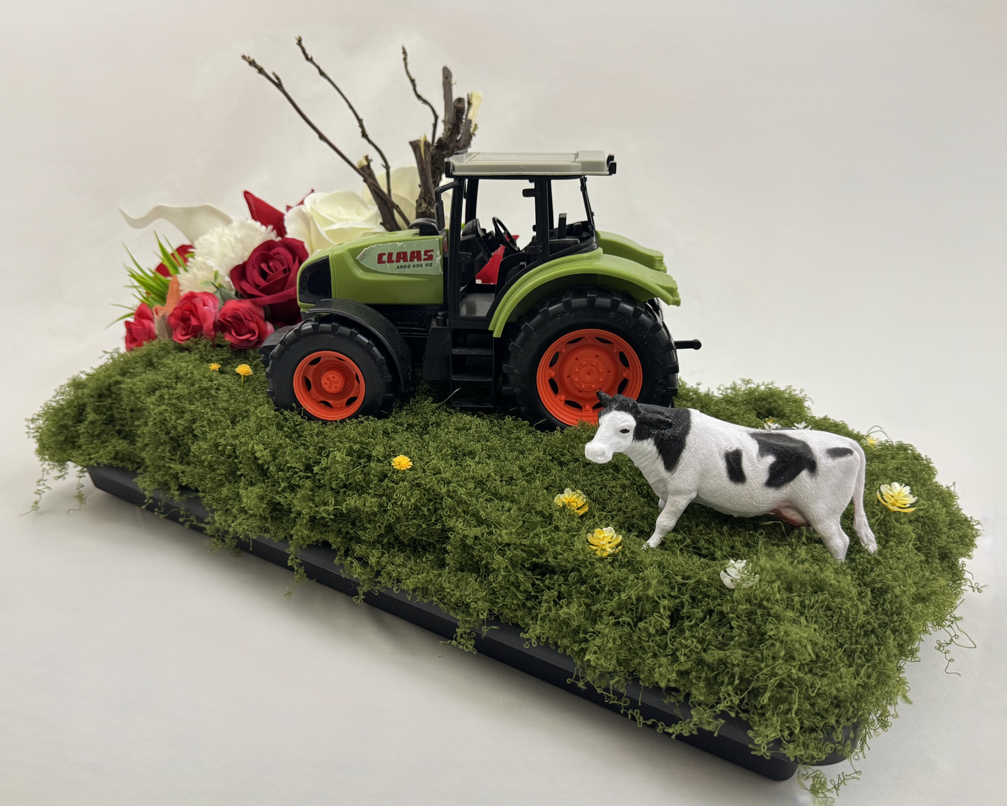 Rouwstuk boerderijthema