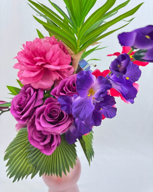 Rouwboeket van boven gezien