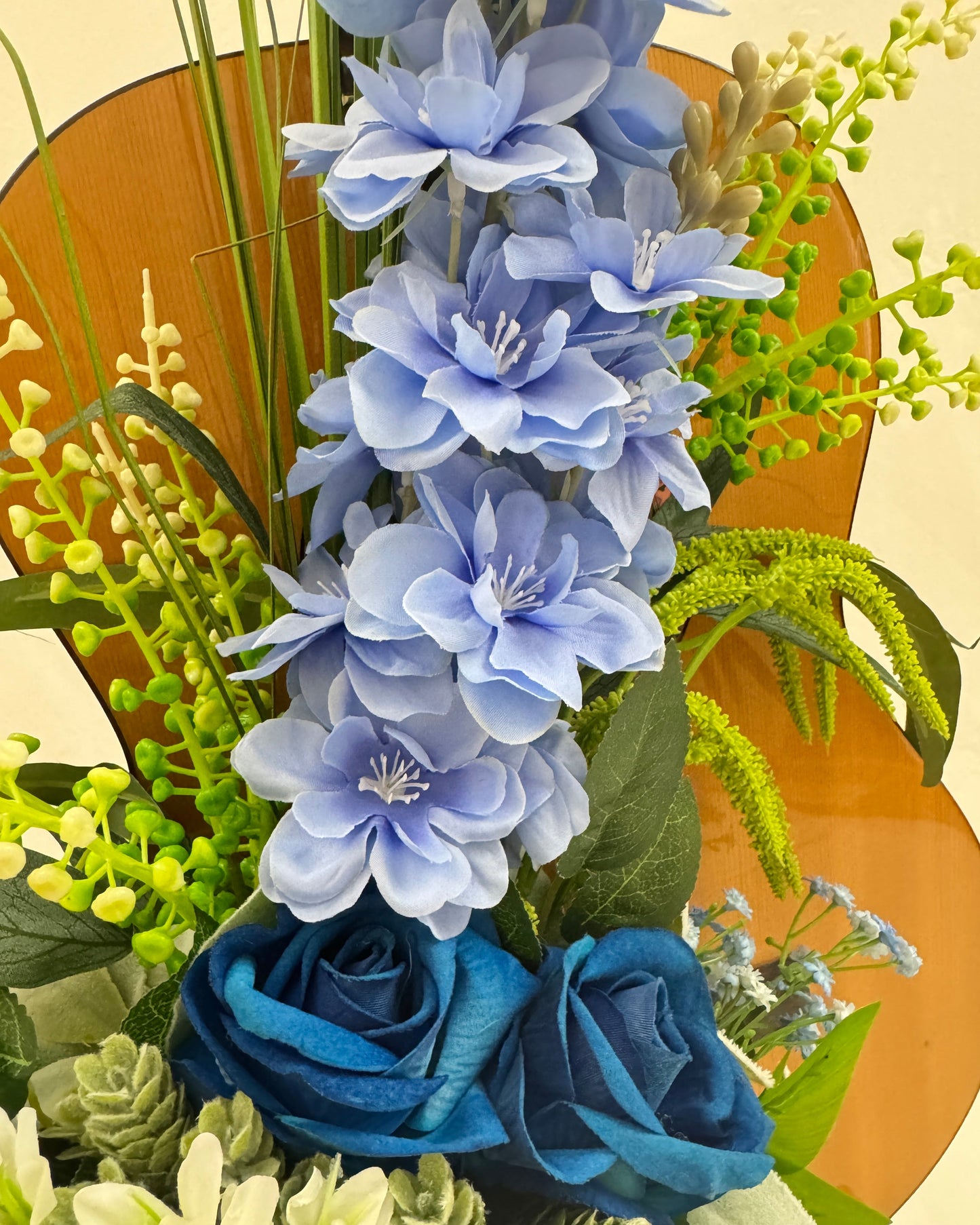 Close-up van van blauwe