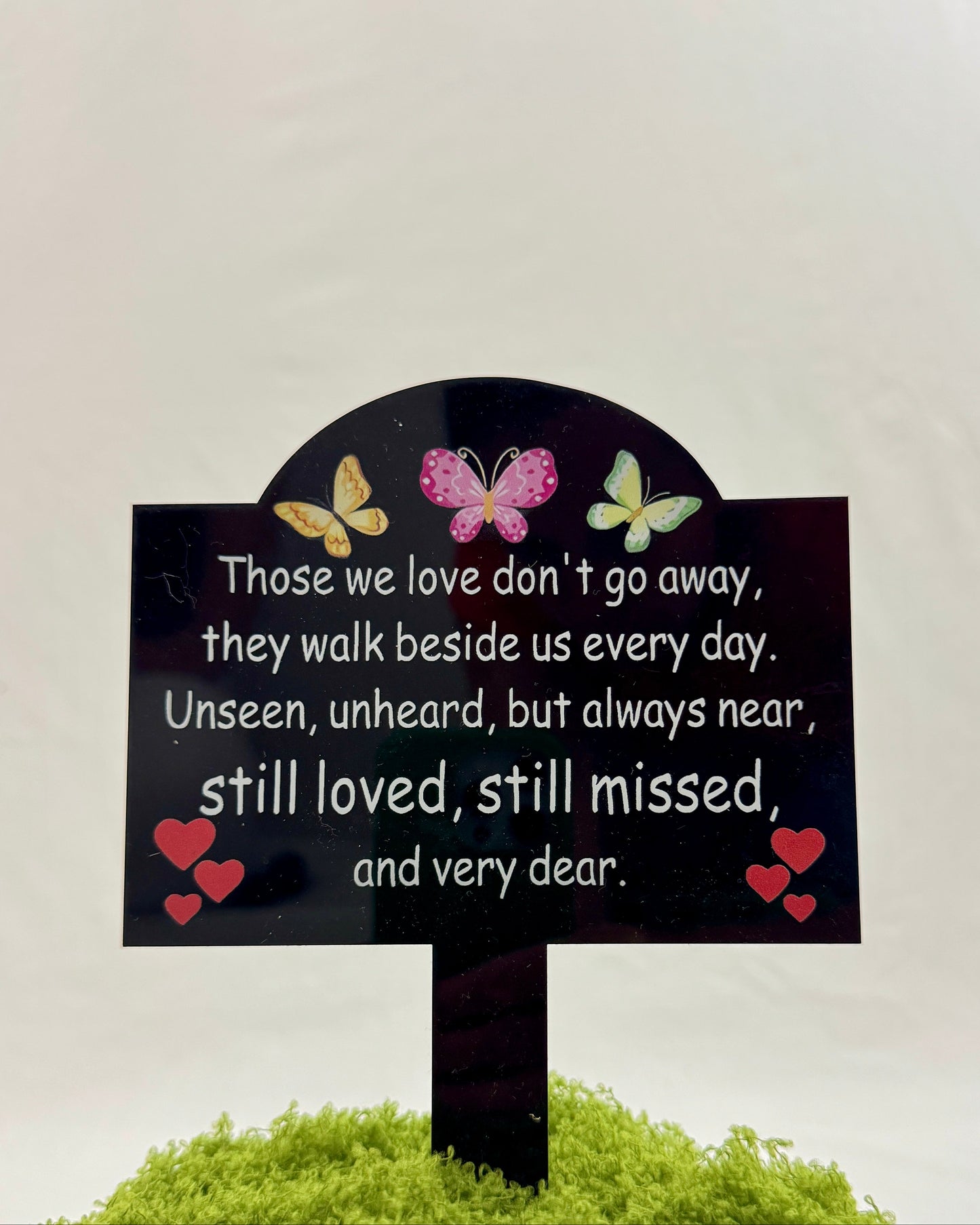 Tekstbordje - Still loved Still missed