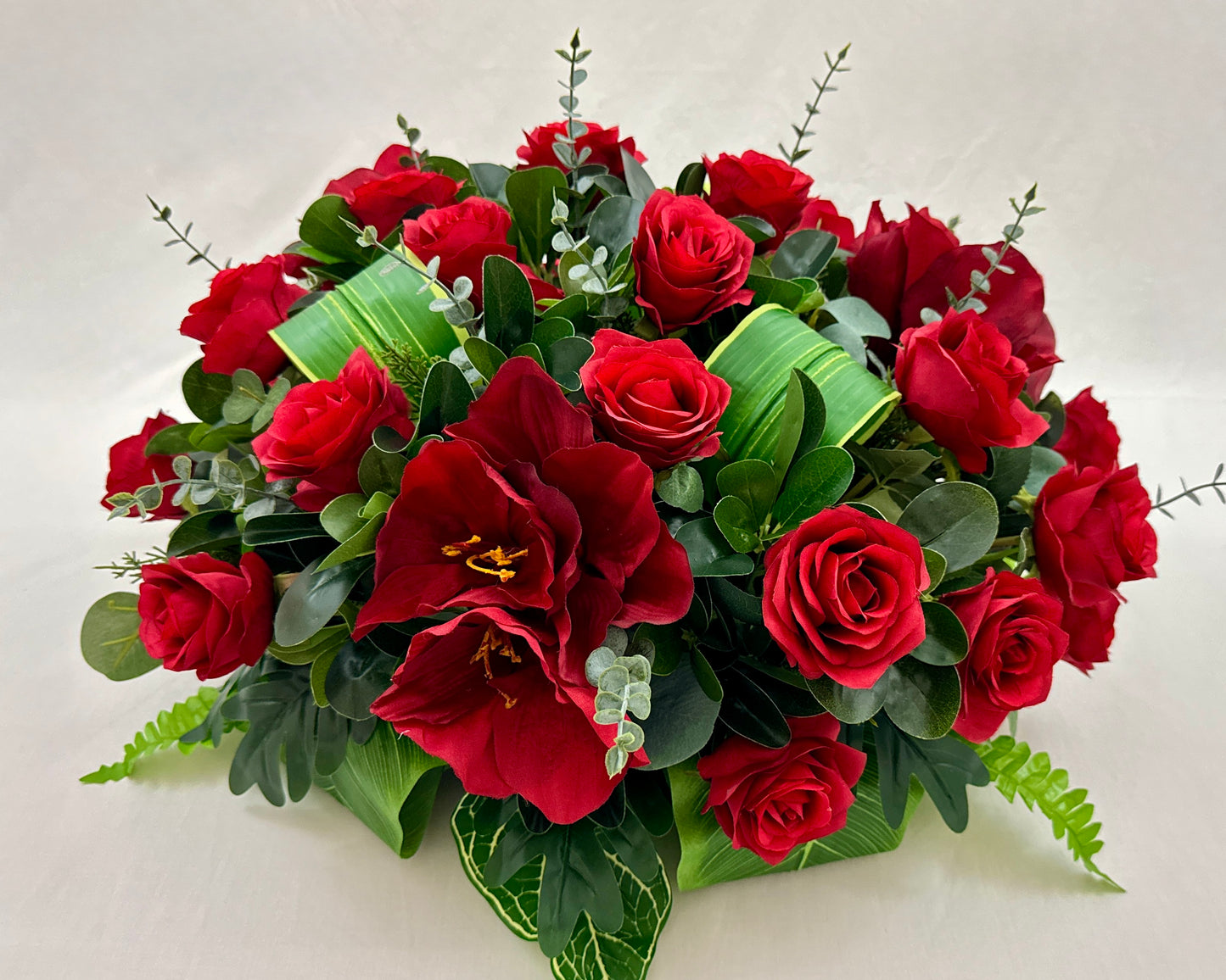 Biedermeier rode bloemen