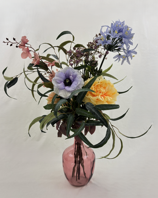 Staand boeket - Lila geel