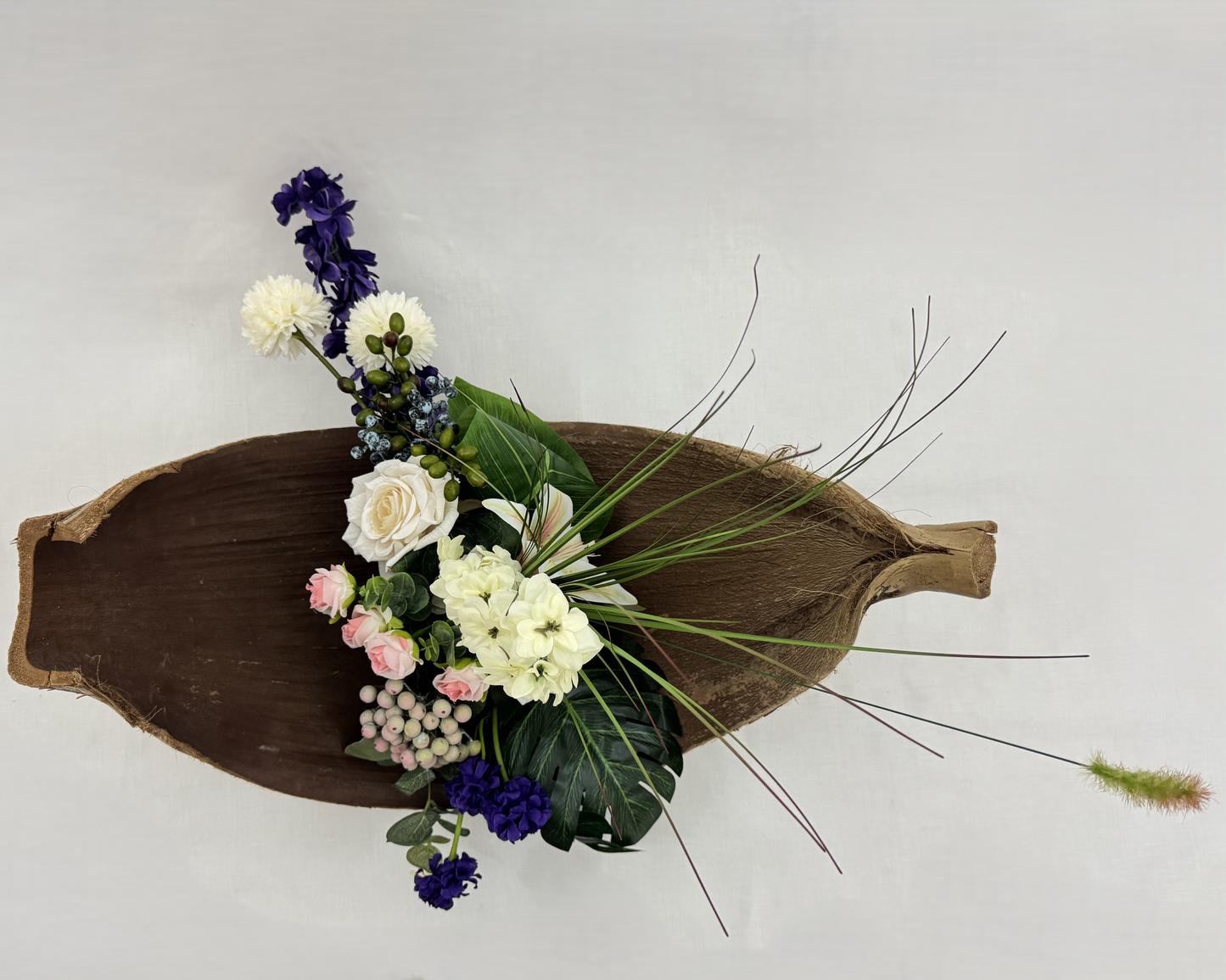 rouwstuk op bananenblad