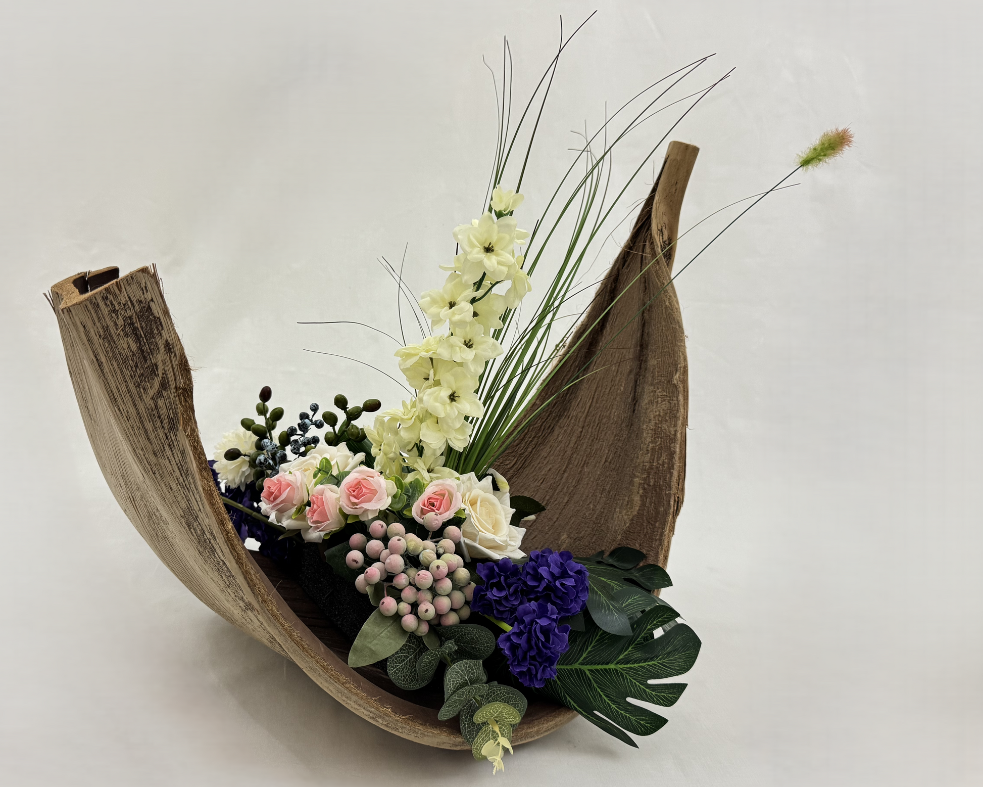 Rouwstuk op bananenblad