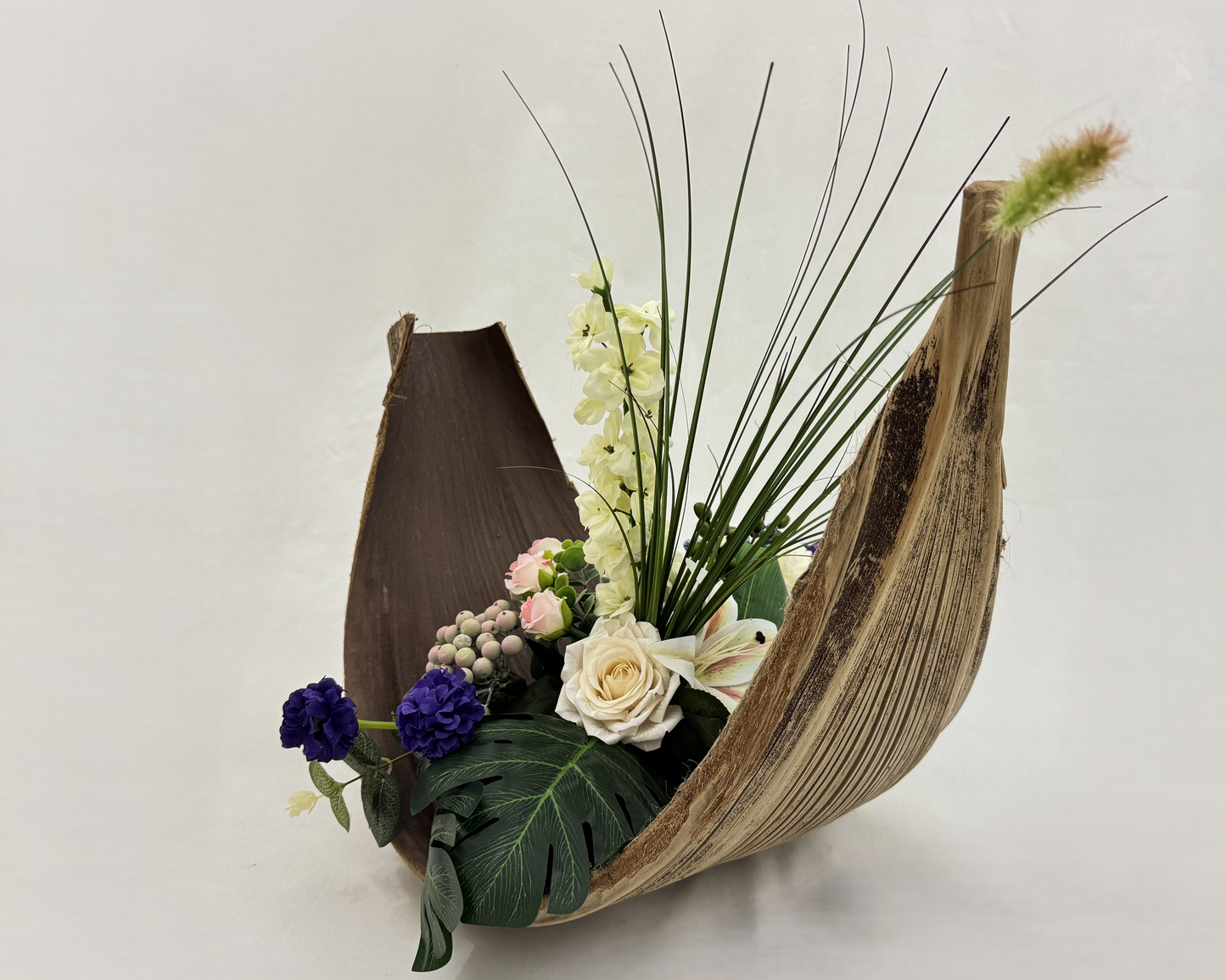 rouwstuk op bananenblad