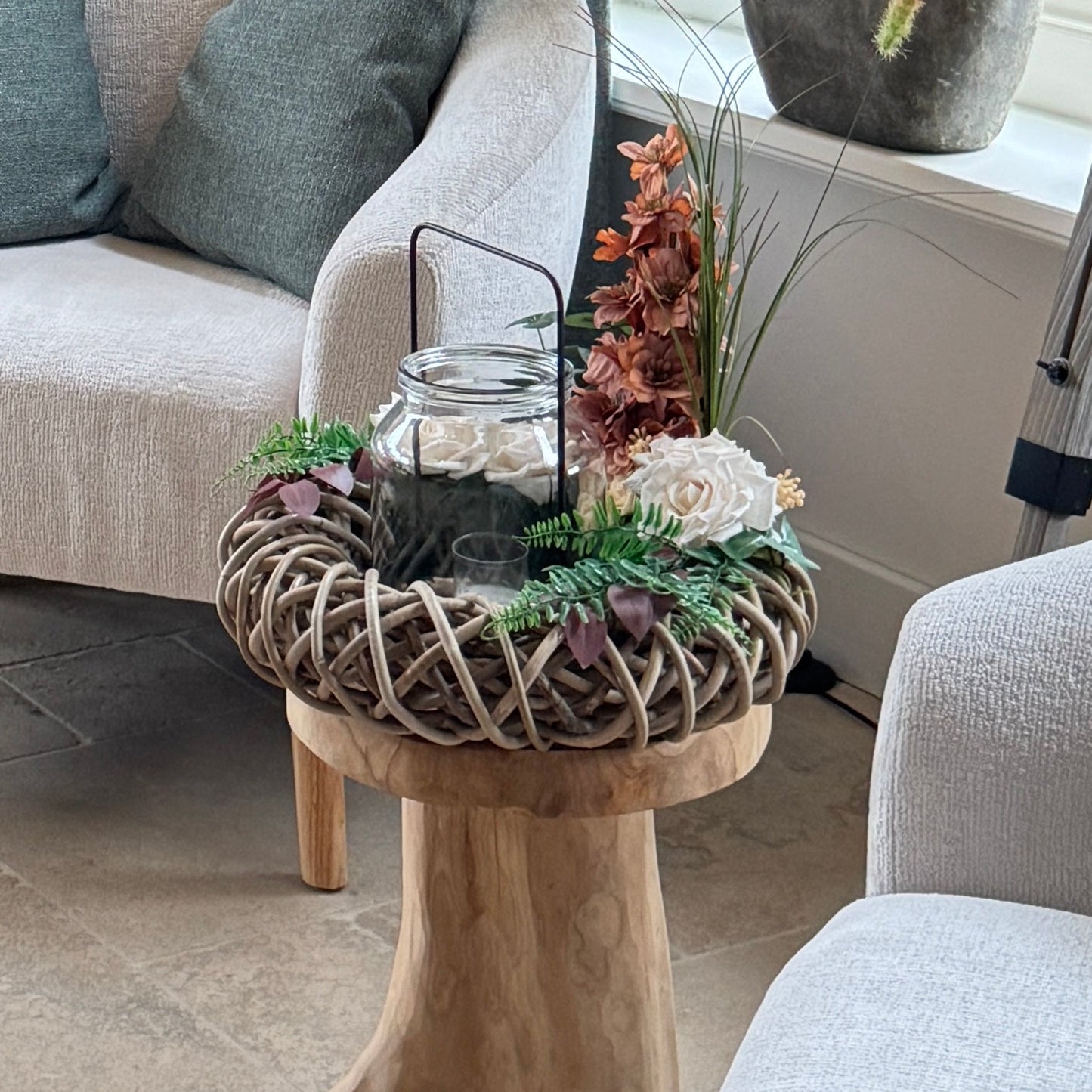 Rouwkrans in uitvaartcentrum Benninkhuys