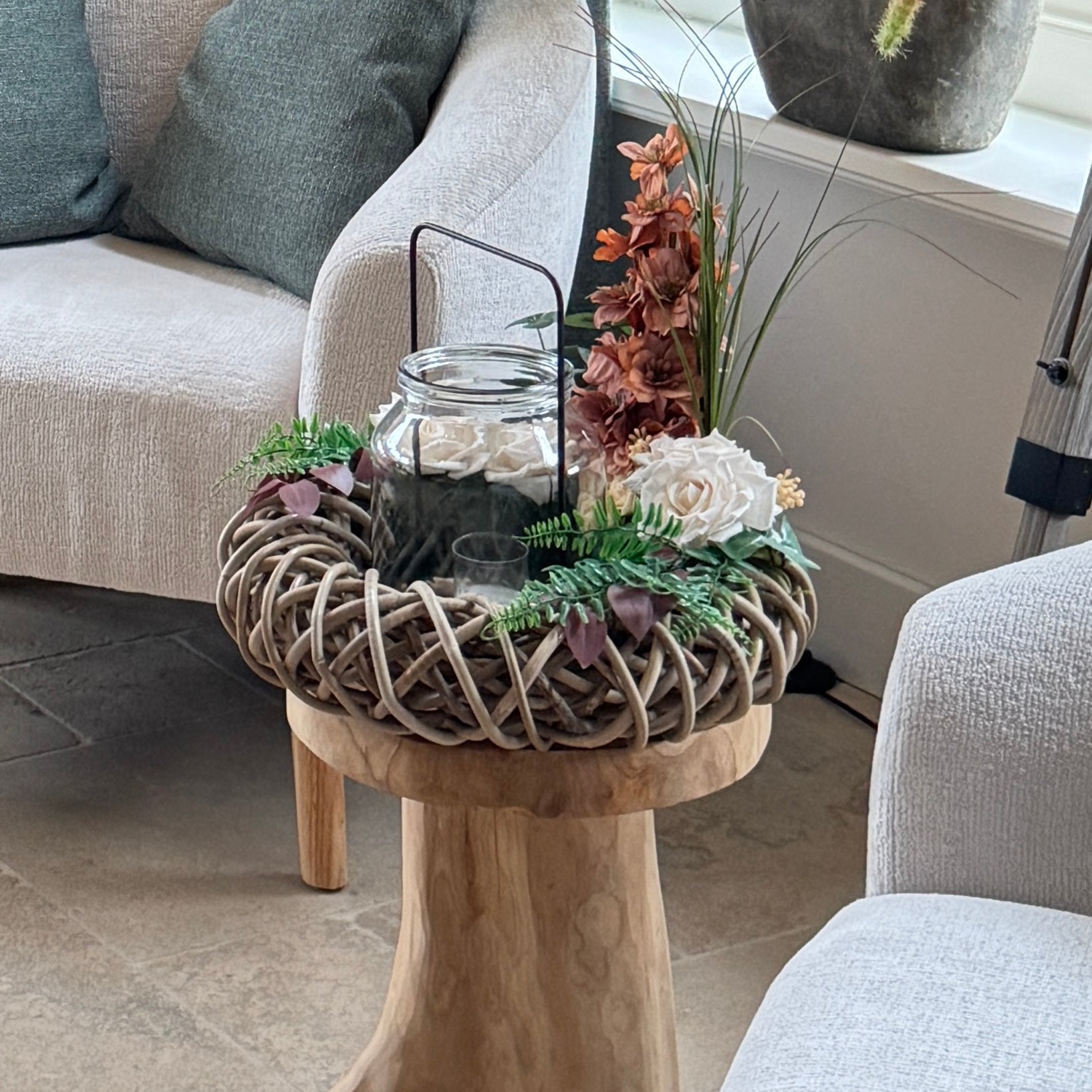 Rouwkrans in uitvaartcentrum Benninkhuys