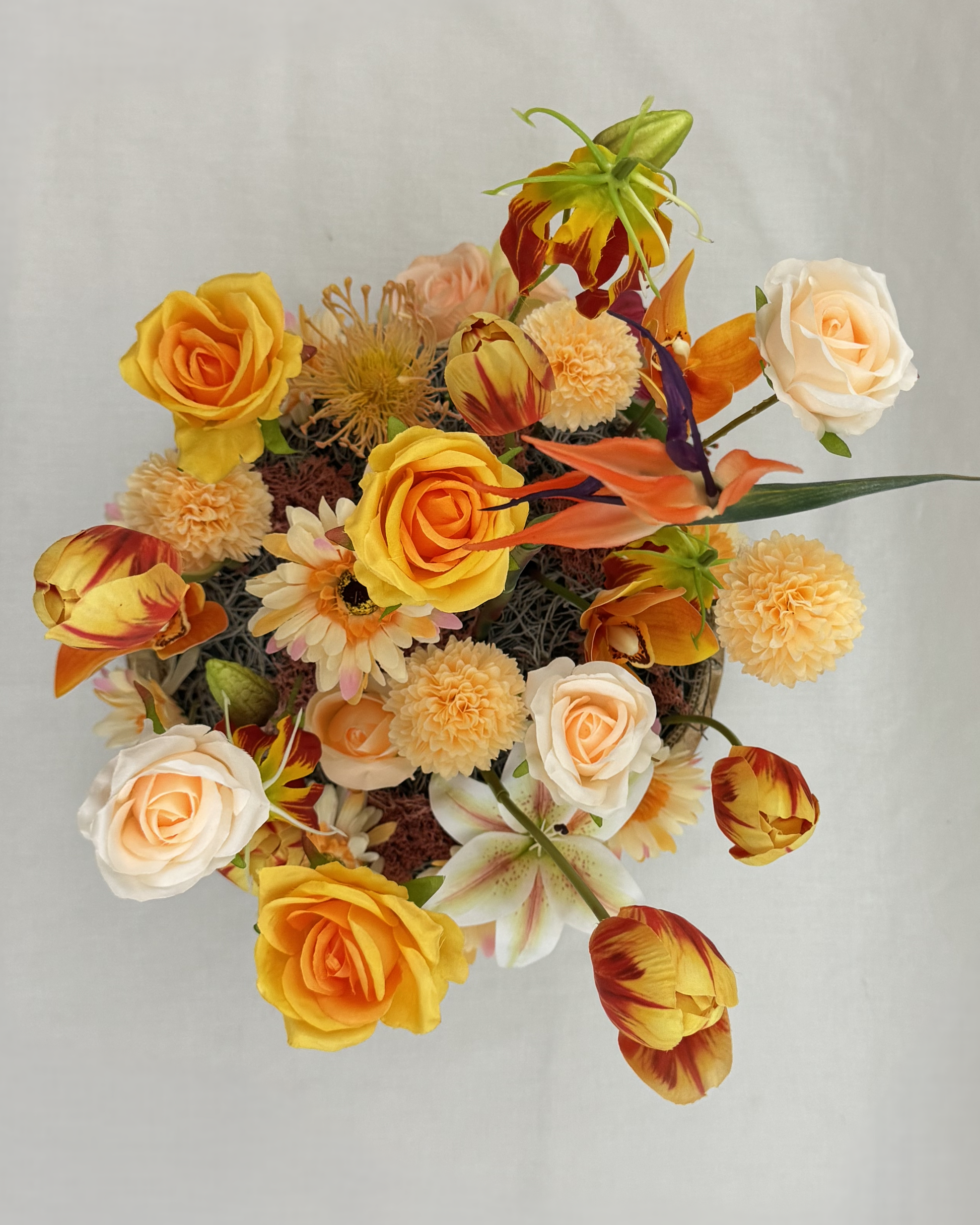 Rouwstuk lente van boven