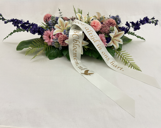 Kiststuk roze paars wit