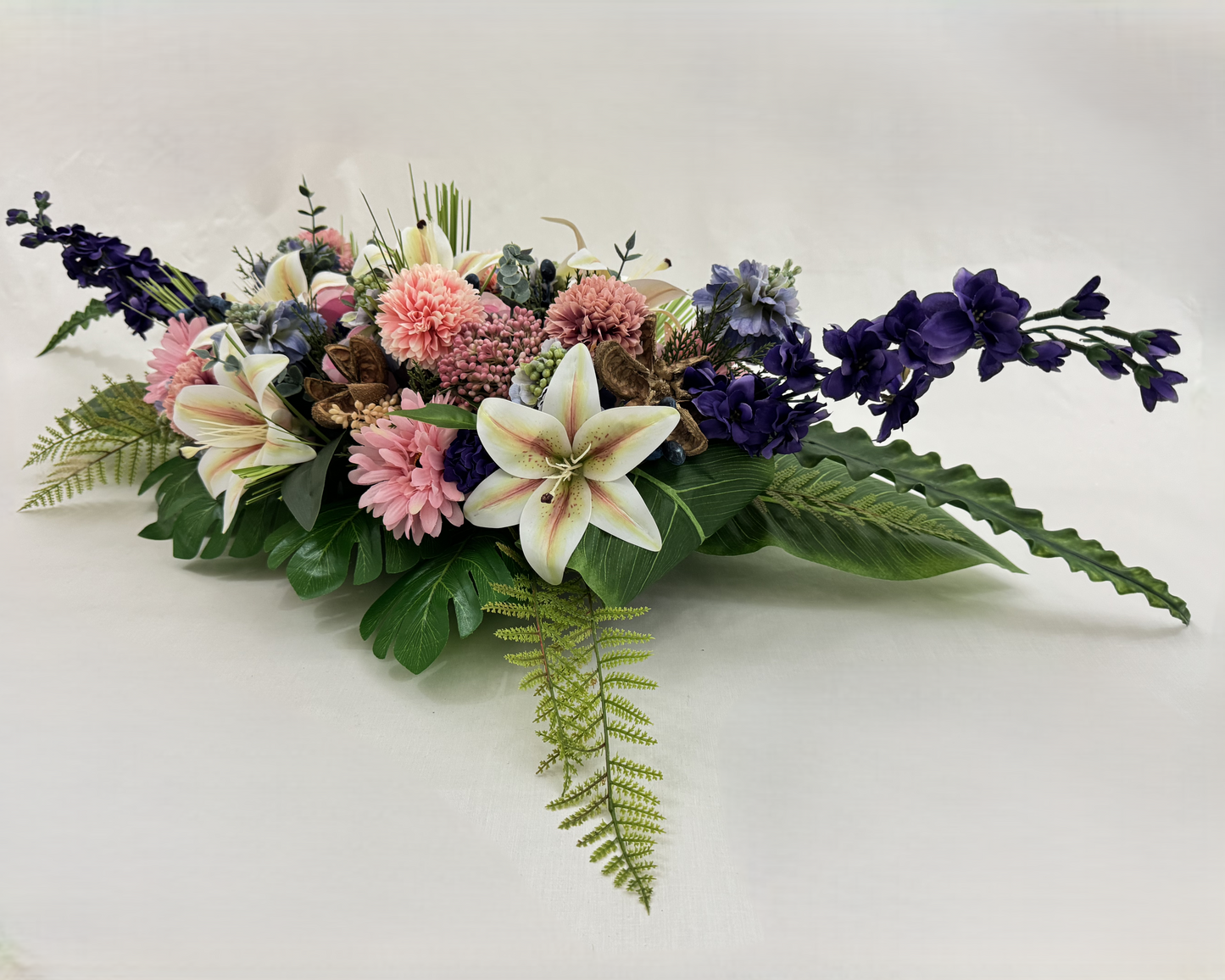 Kiststuk roze paars wit