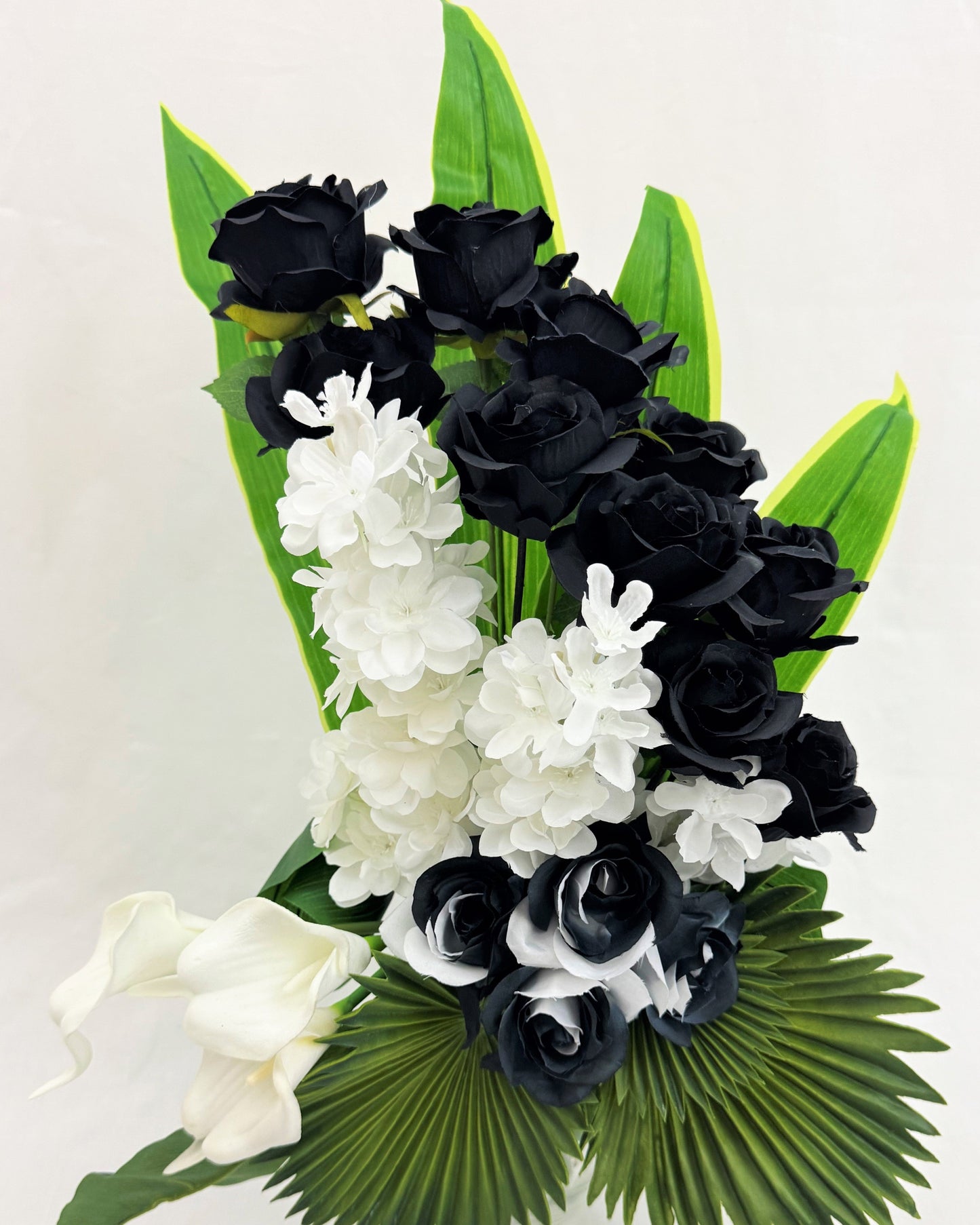 Apart rouwstuk zwart wit