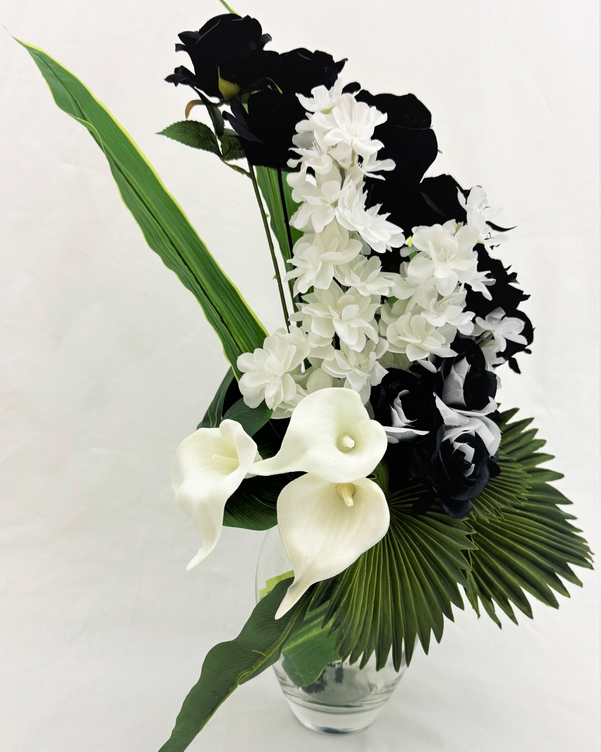 Apart rouwstuk zwart wit