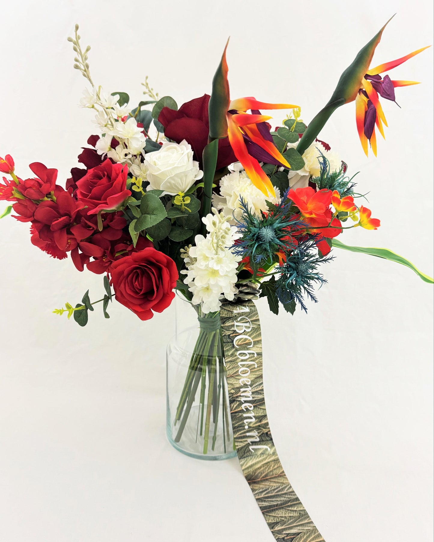 rouwbloemen rood