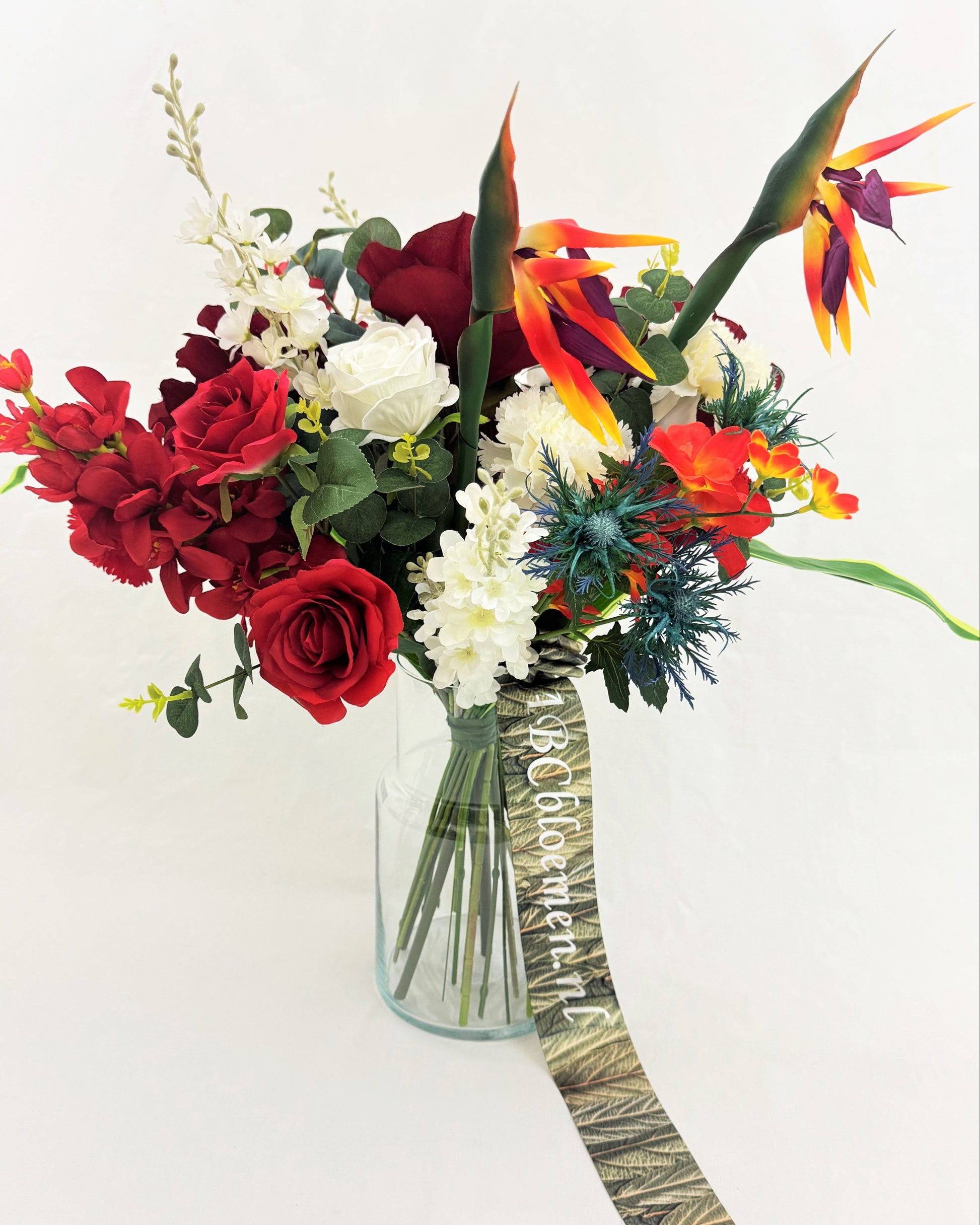 rouwbloemen rood