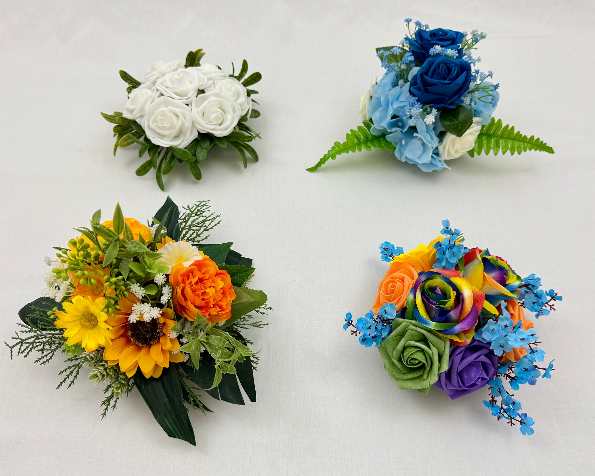 collectie mini rouwboeketten