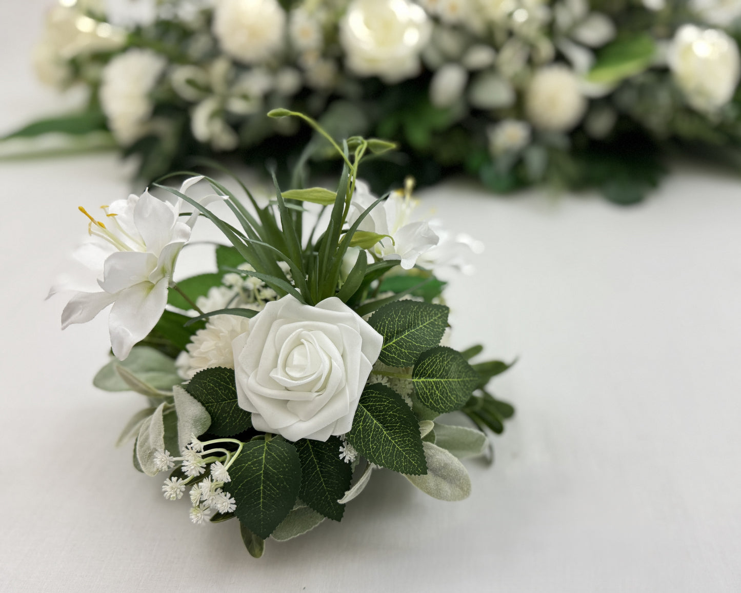 Mini-boeket wit (gemengd)