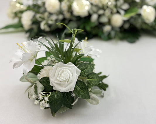 Mini-boeket wit (gemengd)