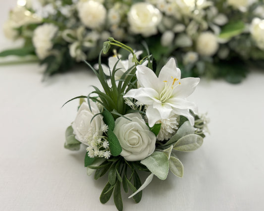 Mini-boeket wit (gemengd)