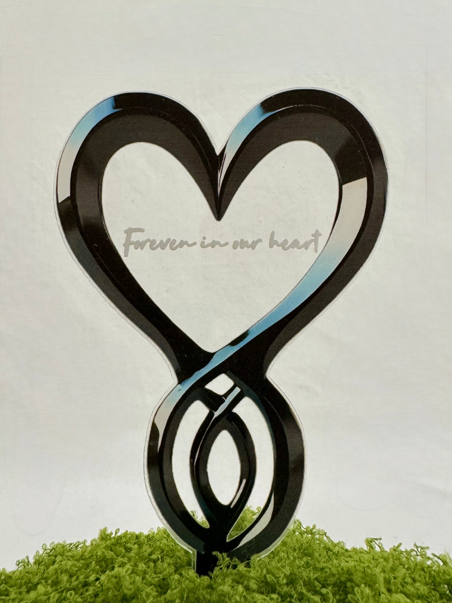 Tekstbordje - Forever in our heart