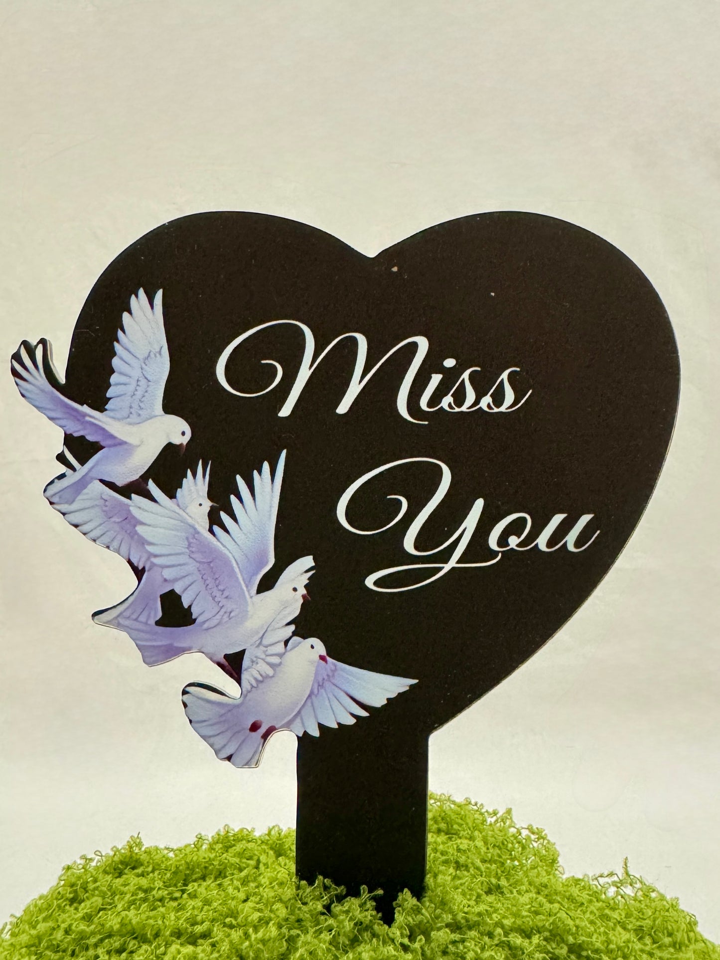 Tekstbordje - Miss You (hart)